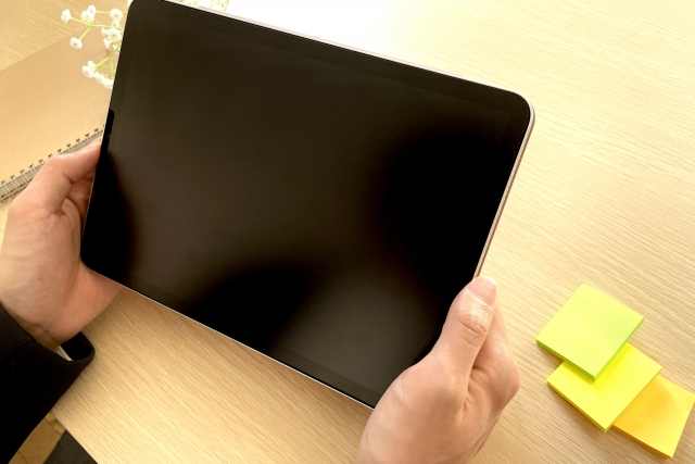 タブレット視聴している様子